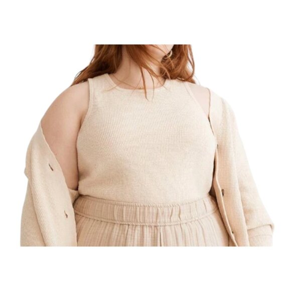 Madewell Plus Size Birchmoor Sweater Tank I Size: 2XL - Picture 2 of 8